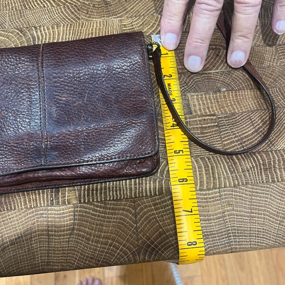 DULUTH TRADING Co Brown Crossbody Leather Organizer Cards - Picture 2 of 6